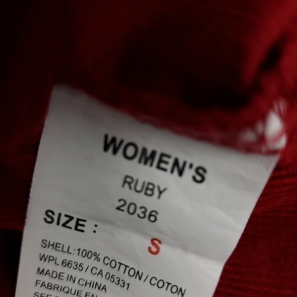 Woolrich Red Corduroy Collared Button Down Shirt S - Picture 7 of 11